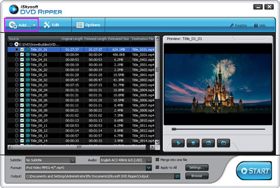 Import DVD to iPad 4